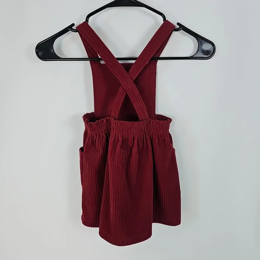 WONDER NATION Girls' 3T 2-PIECE OUTFIT,Fall/Autumn/Thanksgiving/Red/Floral/Dress